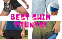 swim trunks with compression liner
